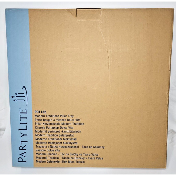 PartyLite Modern Traditions Pillar Tray Retired NIB P91132/P28B - Picture 4 of 4